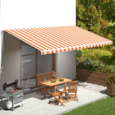 vidaXL Luifeldoek 6x3m Geel/Oranje - 40% Korting!