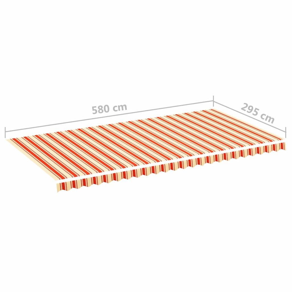 vidaXL Luifeldoek 6x3m Geel/Oranje - 40% Korting!