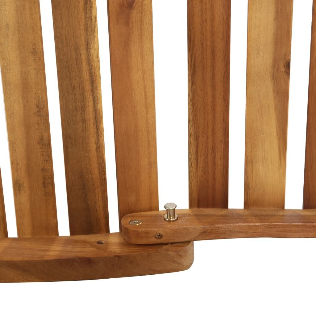 vidaXL Ligbed Acaciahout Crème - Beschadigd - 60% Korting!