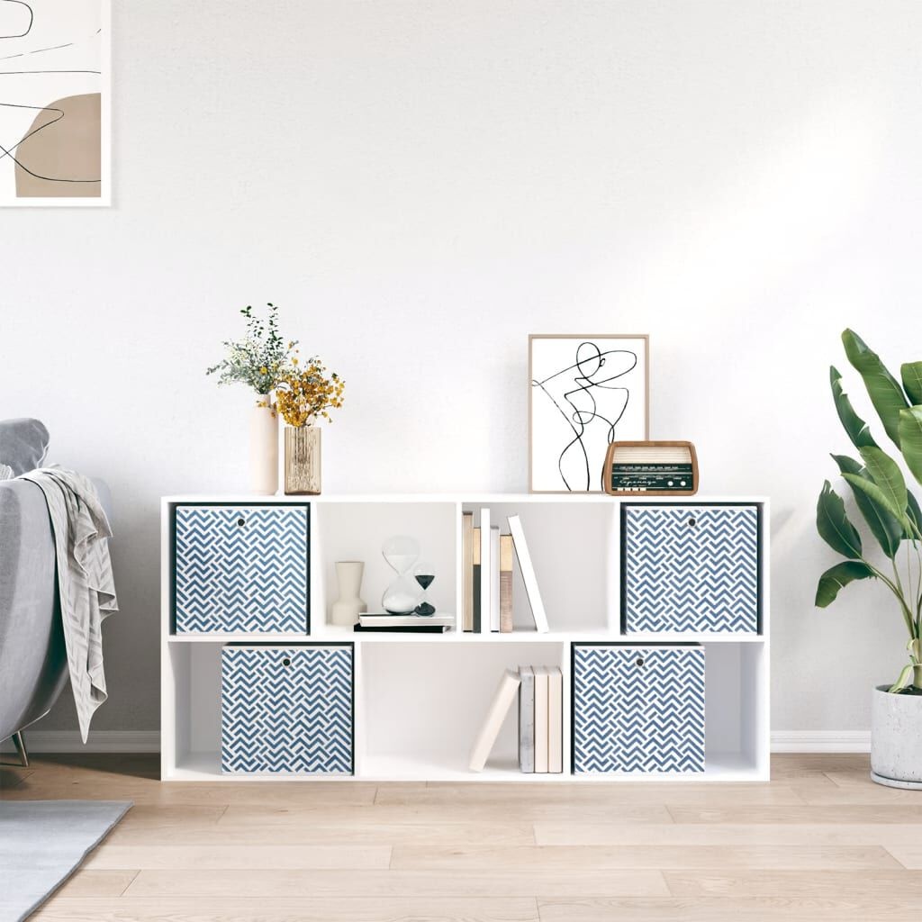 vidaXL Opbergboxen (4 st.) Blauw -56%! Opvouwbaar 32x32x32