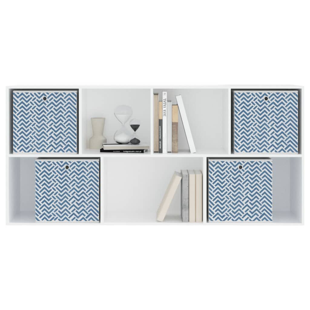 vidaXL Opbergboxen (4 st.) Blauw -56%! Opvouwbaar 32x32x32