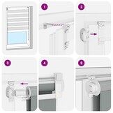 Zebra Rolgordijn Wit 155x100cm - 61% Korting!