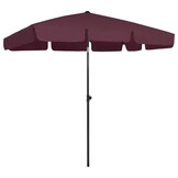 vidaXL Strandparasol Bordeaux 200x125cm - 46% Korting!