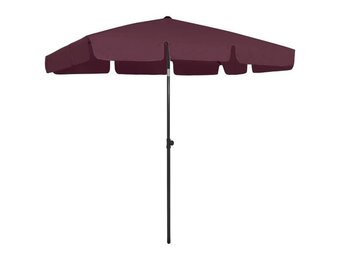 vidaXL Strandparasol Bordeaux 200x125cm - 46% Korting!