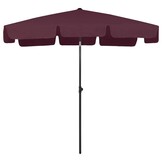 vidaXL Strandparasol Bordeaux 200x125cm - 46% Korting!