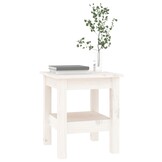 Salontafel Grenenhout Wit 35x35cm -56%! Retourtje