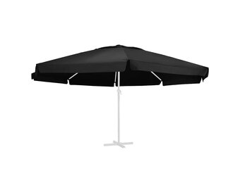 vidaXL Parasoldoek 600cm Zwart - 65% Korting! (Retour)
