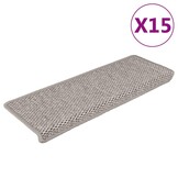 Trapmatten vidaXL (15 st) sisal-look zilver - 56% Korting!