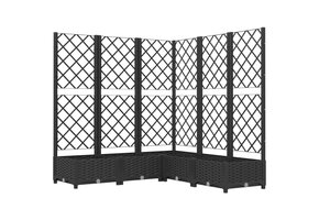 VidaXL Plantenbak met Latwerk 120cm Zwart - 51% Korting!