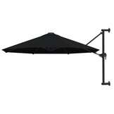 vidaXL Wandparasol 300cm Zwart - 51% Korting!