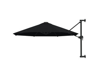 vidaXL Wandparasol 300cm Zwart - 51% Korting!