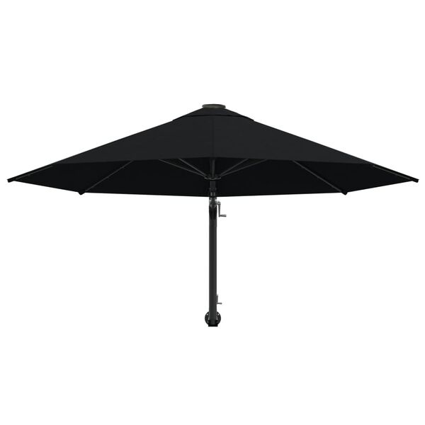 vidaXL Wandparasol 300cm Zwart - 51% Korting!
