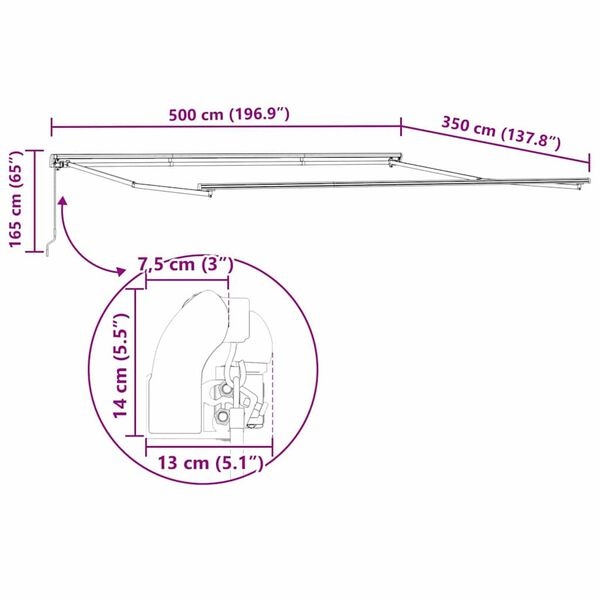 Markies Wit 5x3.5m - Handmatig - 51% Korting!