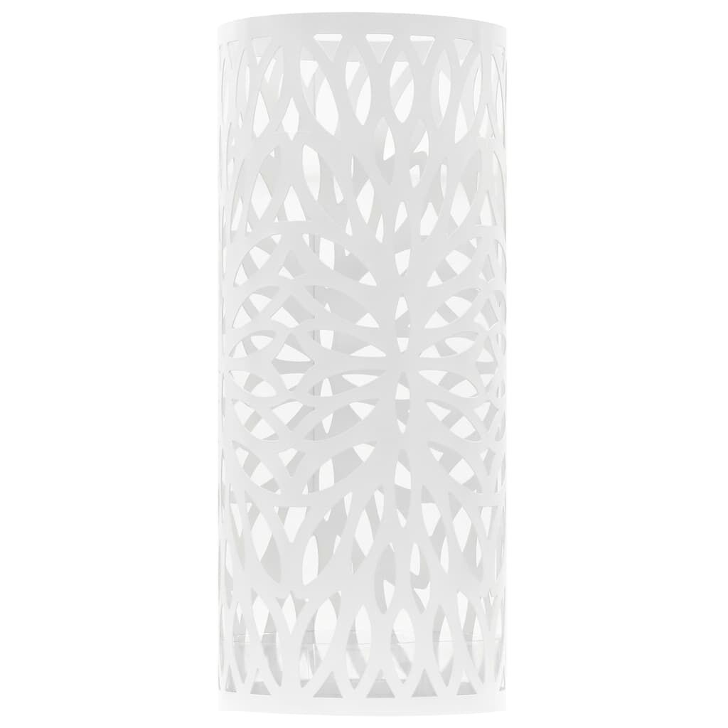 vidaXL Parapluhouder Wit - Bladeren Design - 56% Korting!