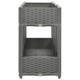 vidaXL Verhoogde Plantenbak 120cm Lichtgrijs - 51% Korting!