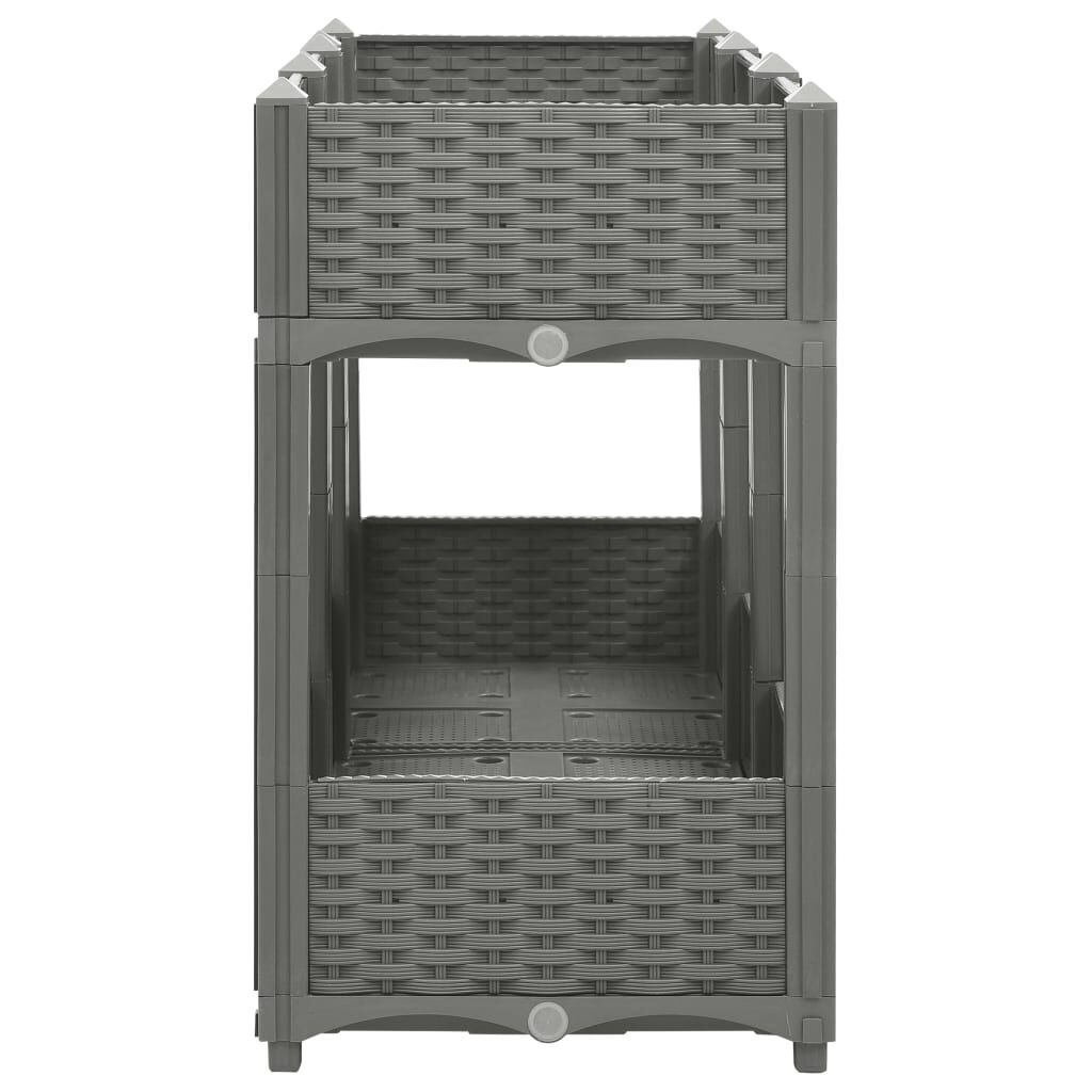vidaXL Verhoogde Plantenbak 120cm Lichtgrijs - 51% Korting!
