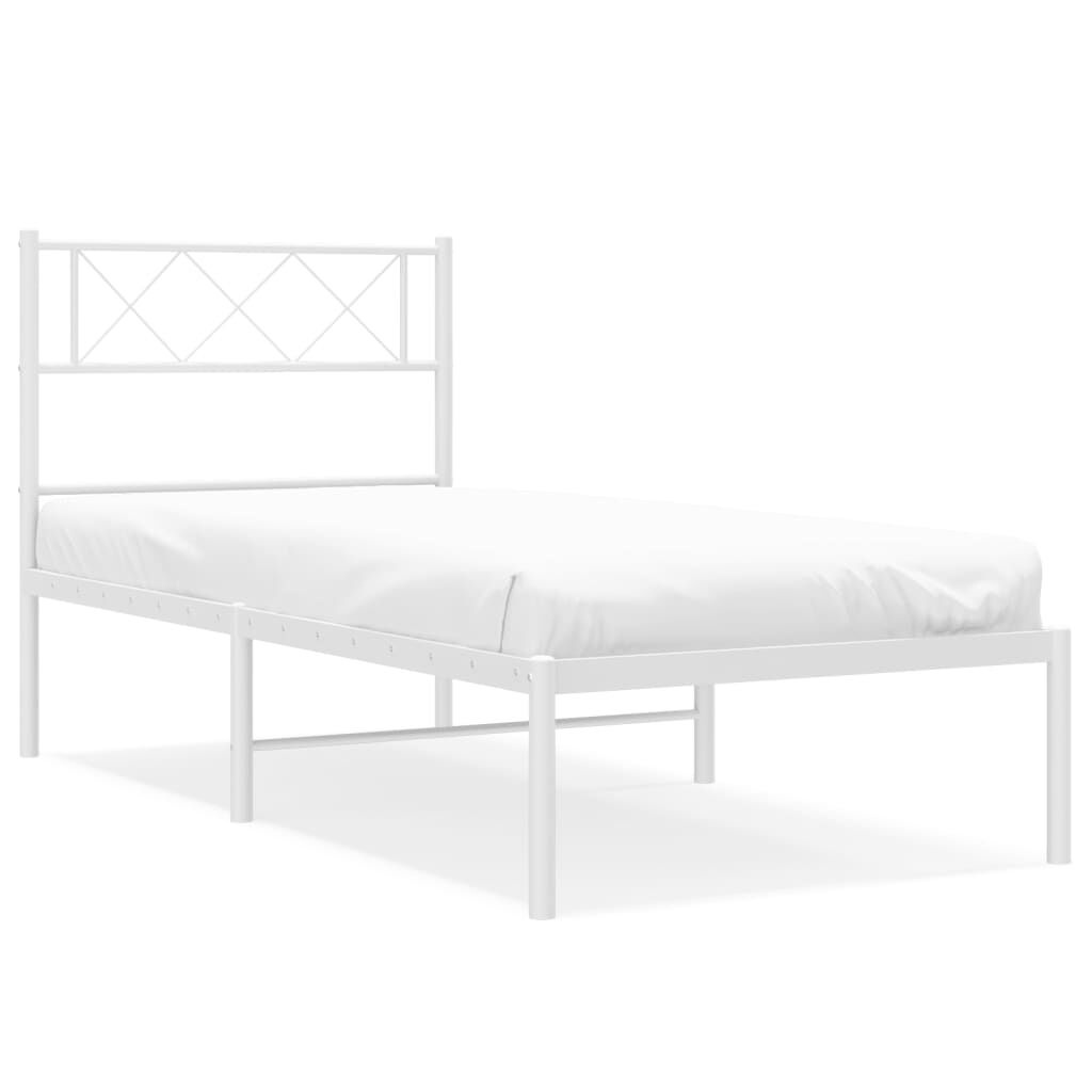 vidaXL Bedframe 80x200 Wit Metaal - 55% Korting!