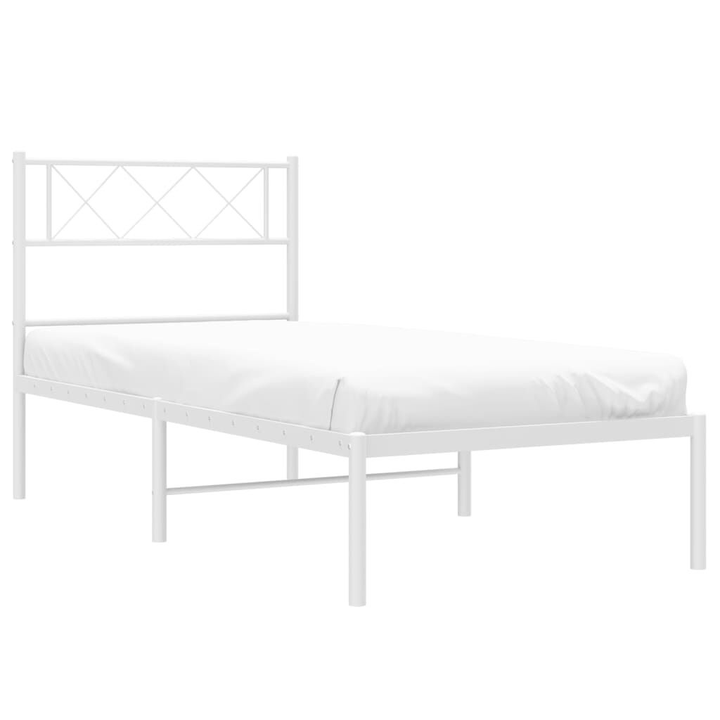 vidaXL Bedframe 80x200 Wit Metaal - 55% Korting!