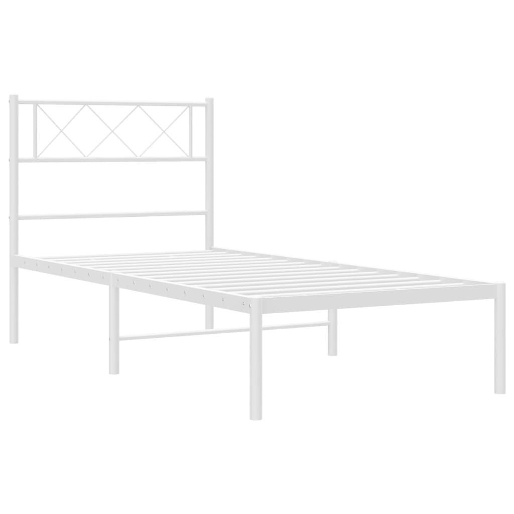 vidaXL Bedframe 80x200 Wit Metaal - 55% Korting!