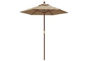 vidaXL Parasol Taupe 196x231cm - 40% Korting!