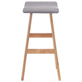 VidaXL Barstoel Lichtgrijs Stof - 40% Korting!