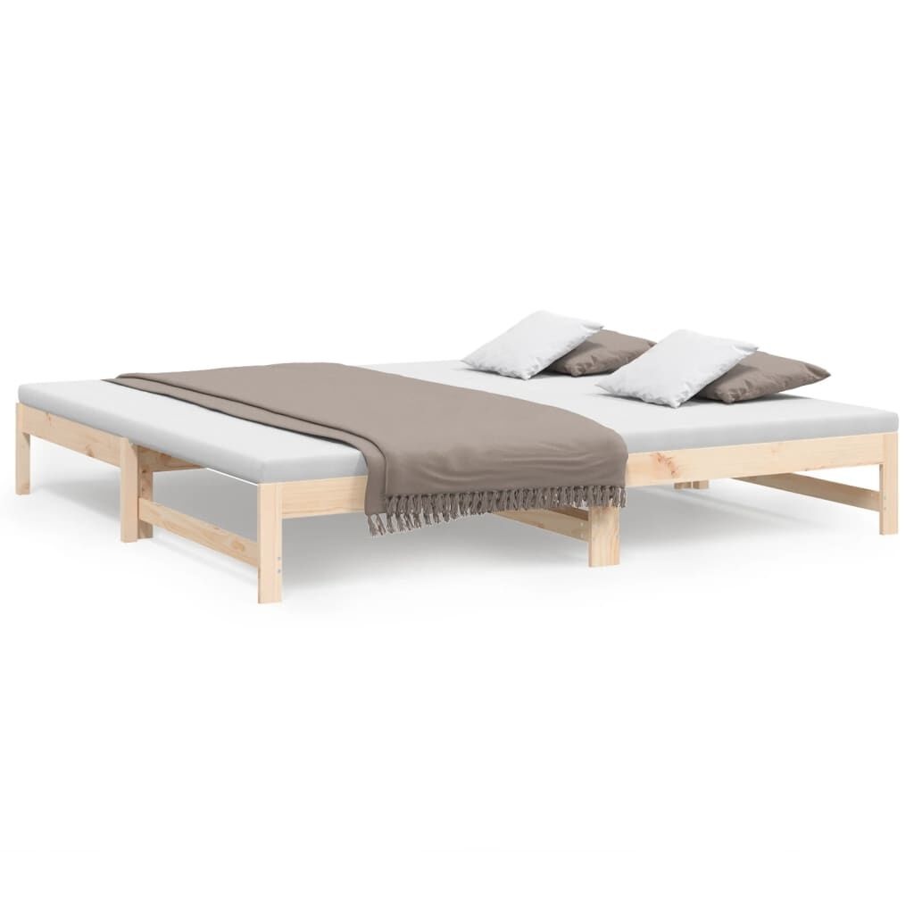 Slaapbank 2x80x200 Grenenhout - Uitschuifbaar! 40% Korting