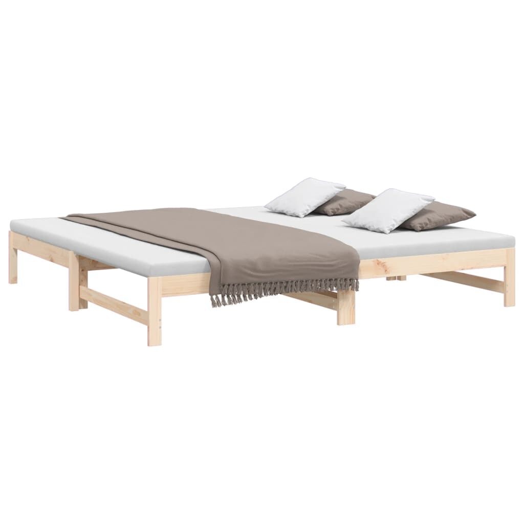 Slaapbank 2x80x200 Grenenhout - Uitschuifbaar! 40% Korting