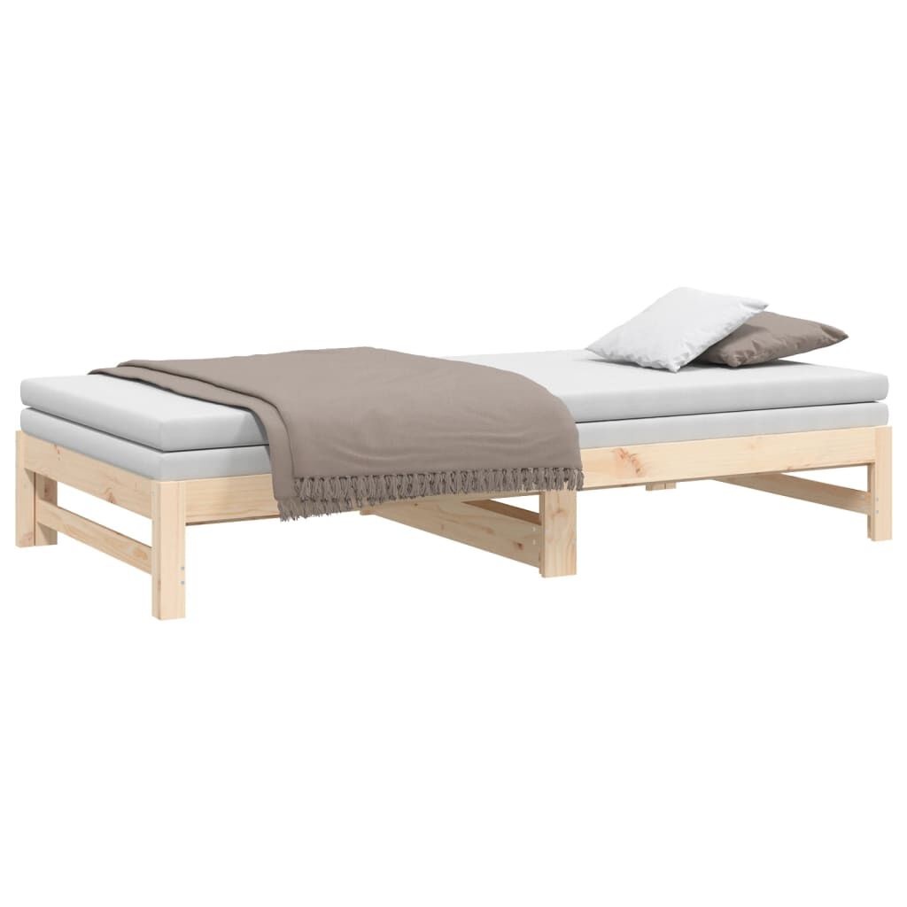 Slaapbank 2x80x200 Grenenhout - Uitschuifbaar! 40% Korting