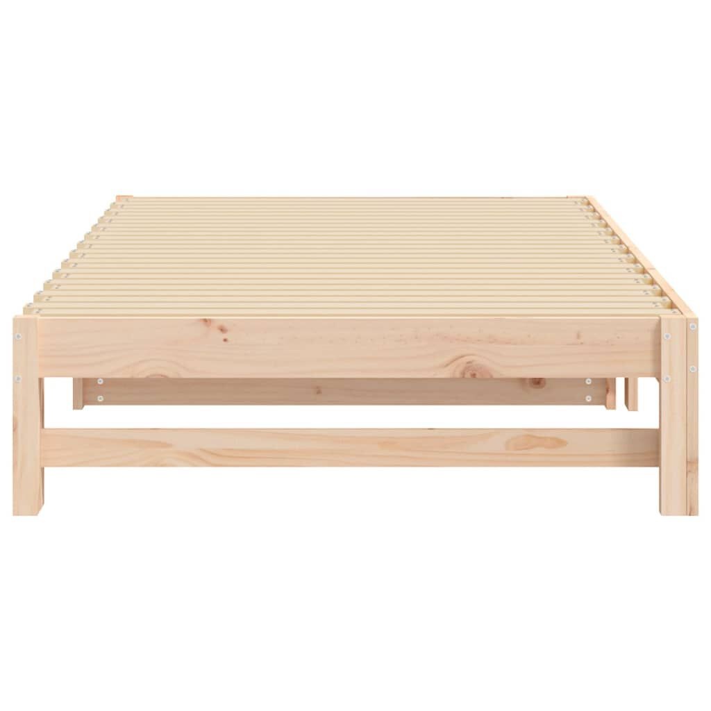 Slaapbank 2x80x200 Grenenhout - Uitschuifbaar! 40% Korting