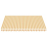 vidaXL Luifeldoek 4x3.5m Geel/Wit - 40% Korting!