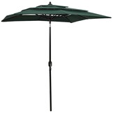 VidaXL Parasol Groen 2x2m - 40% Korting! (Zo Goed Als Nieuw)