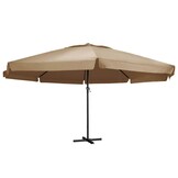 vidaXL Parasol 600cm Taupe - 46% Korting! (Retour)