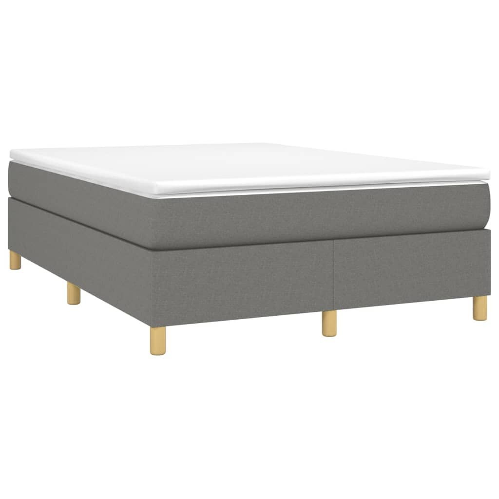 vidaXL Bedframe 140x200 Donkergrijs - 55% Korting! (Beschadigd)