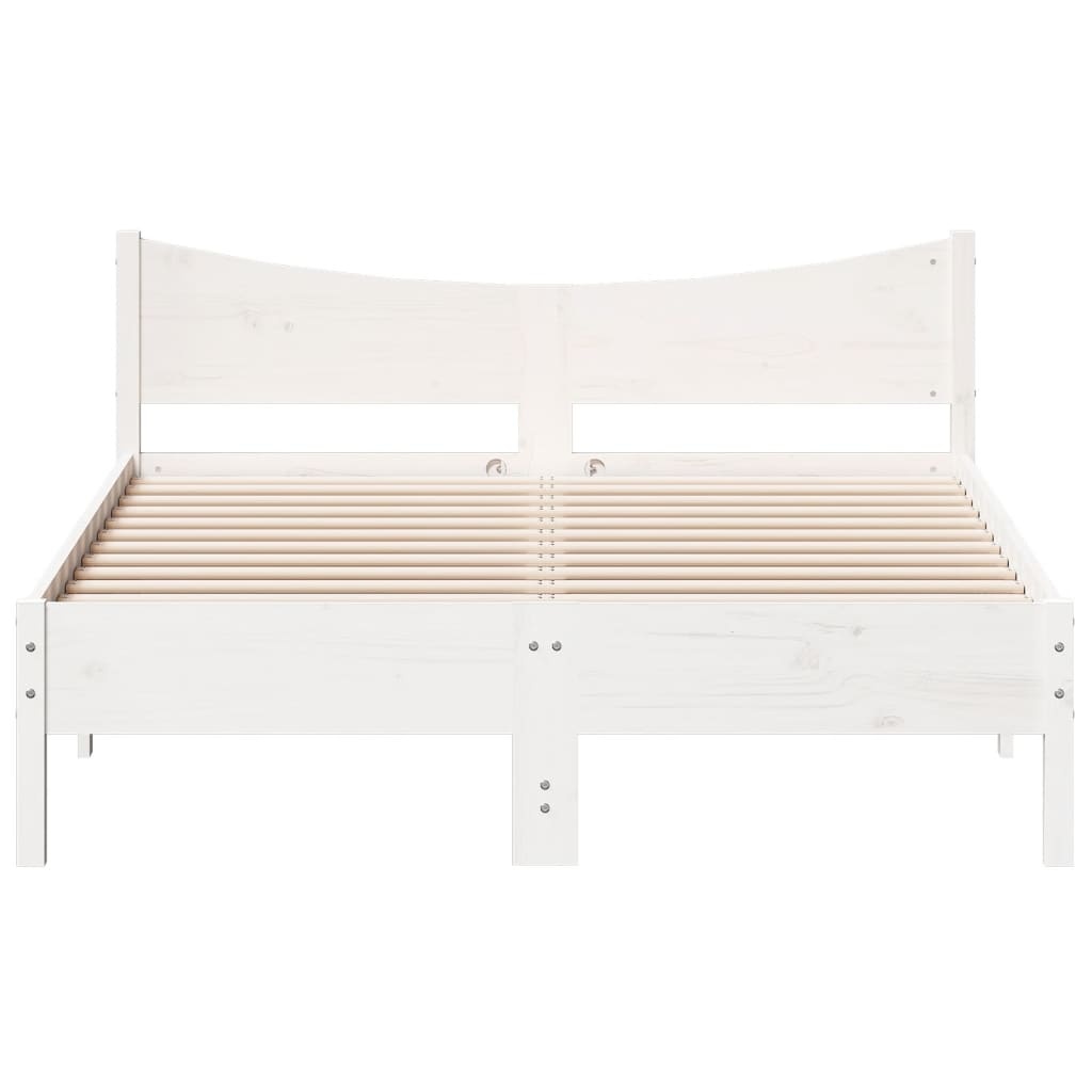 vidaXL Bedframe 120x200 Wit Grenen - 60% Korting! (Deukjes)
