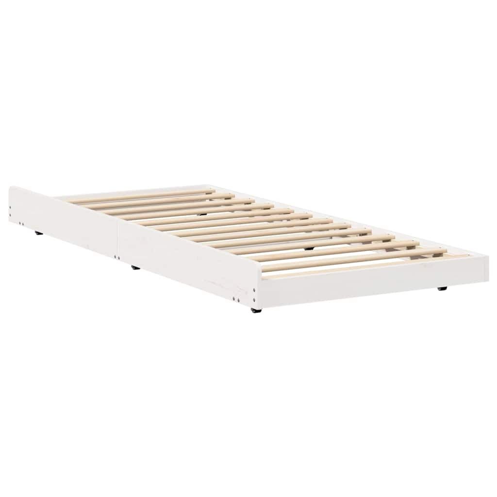 VidaXL Bedframe Grenenhout 90x190 Wit - 40% Korting!