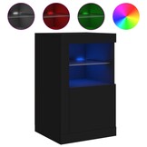 vidaXL Dressoir met LED Zwart 41cm - 40% Korting!