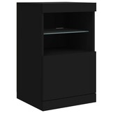 vidaXL Dressoir met LED Zwart 41cm - 40% Korting!