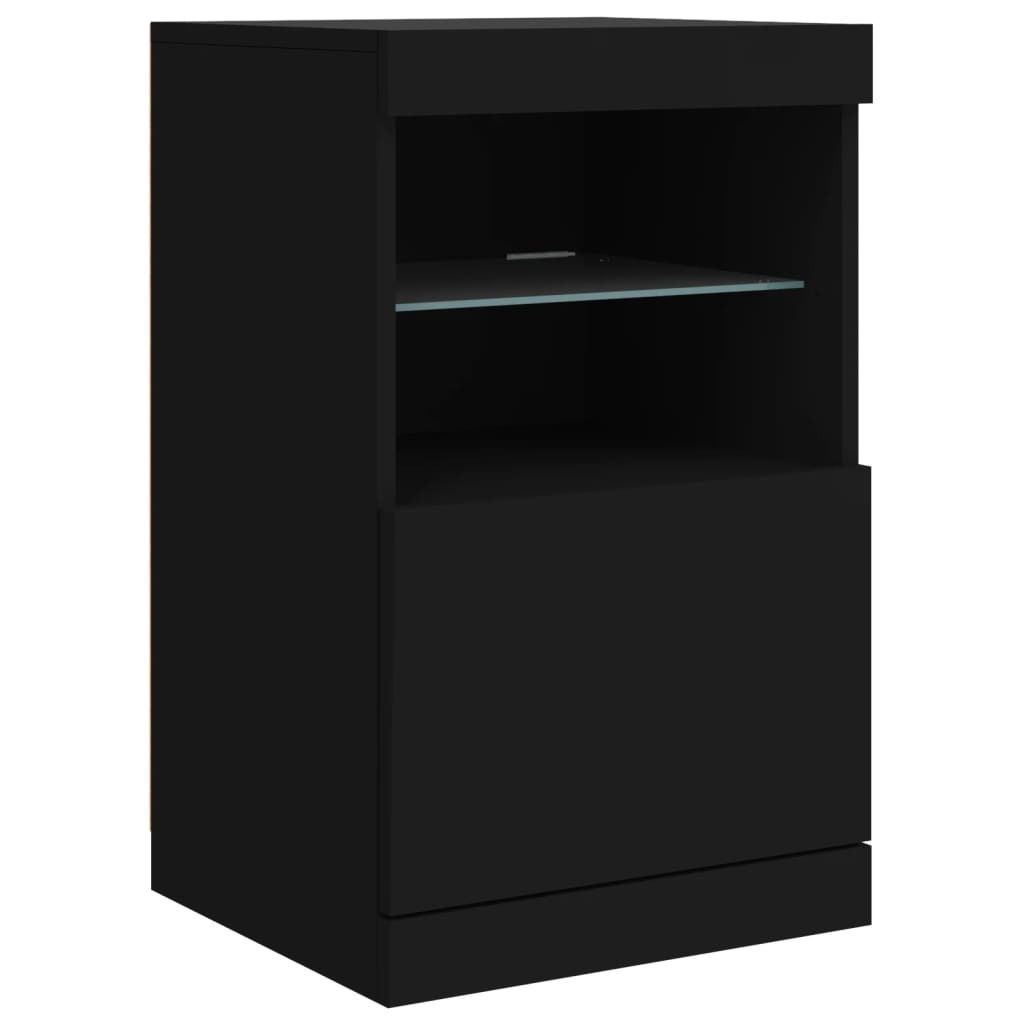 vidaXL Dressoir met LED Zwart 41cm - 40% Korting!