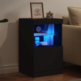 vidaXL Dressoir met LED Zwart 41cm - 40% Korting!