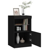 vidaXL Dressoir met LED Zwart 41cm - 40% Korting!