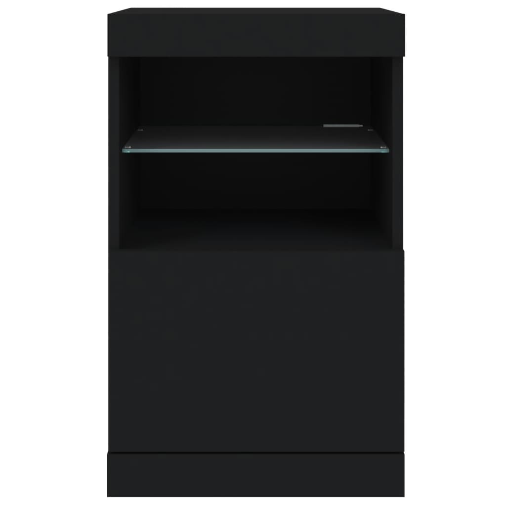 vidaXL Dressoir met LED Zwart 41cm - 40% Korting!