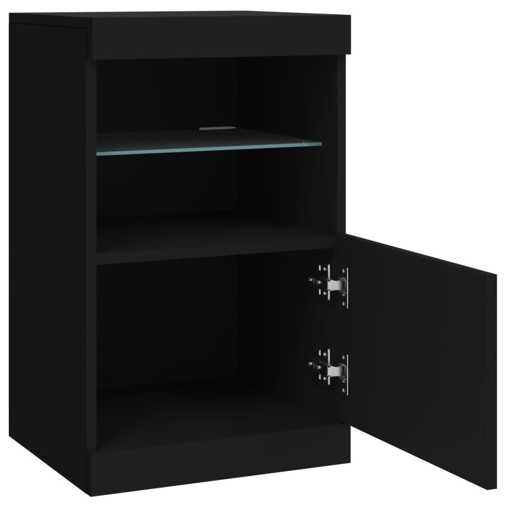vidaXL Dressoir met LED Zwart 41cm - 40% Korting!