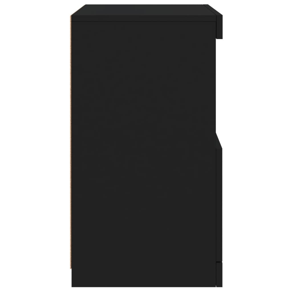 vidaXL Dressoir met LED Zwart 41cm - 40% Korting!