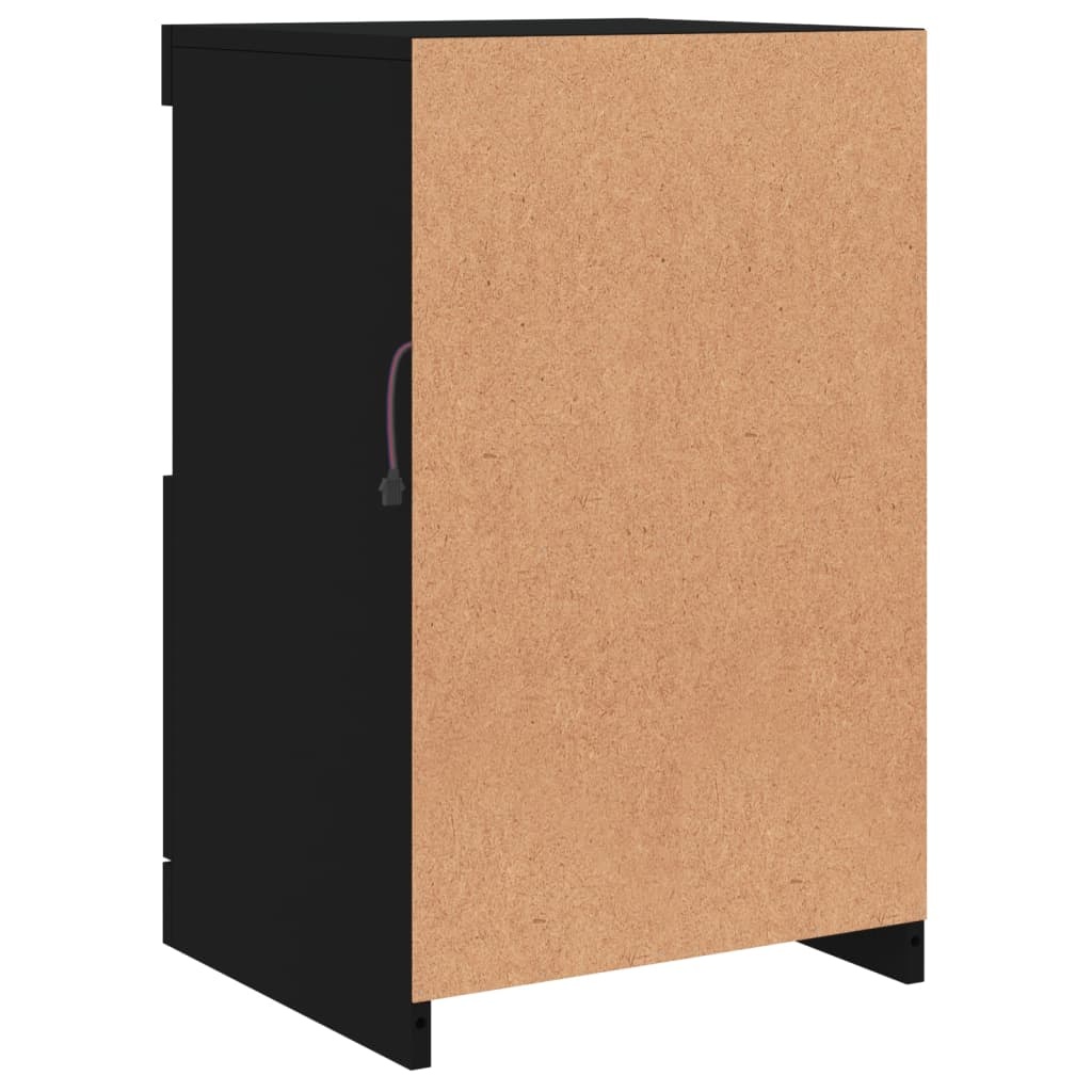 vidaXL Dressoir met LED Zwart 41cm - 40% Korting!