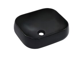 vidaXL Zwarte Wastafel Keramiek - 40% Korting! Topdeal