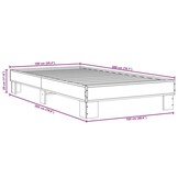 Bedframe Sonoma Eiken 100x200cm - 60% Korting!