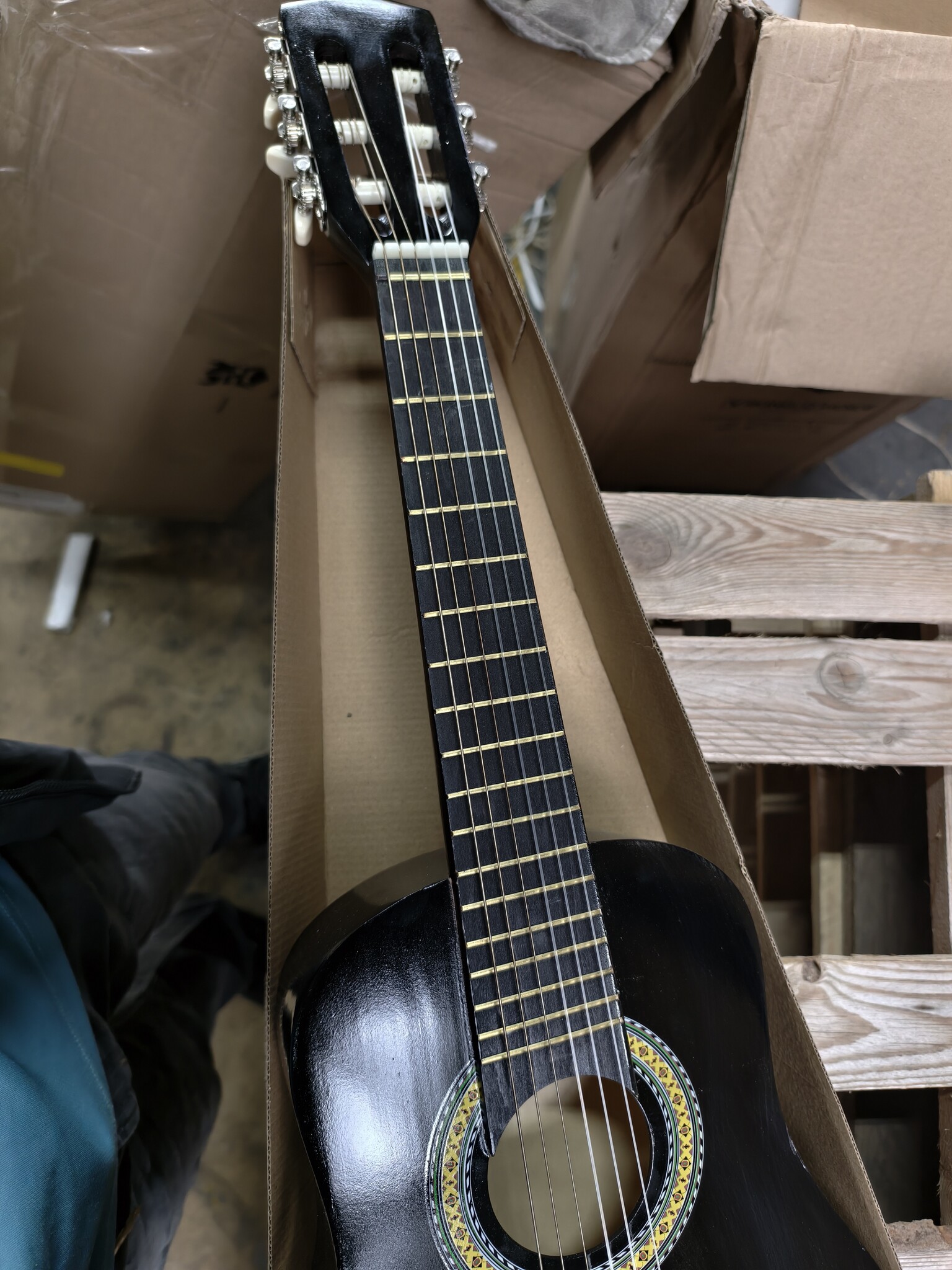 Kinder Gitaar Hout Bruin - 55% Korting! (Krassen)