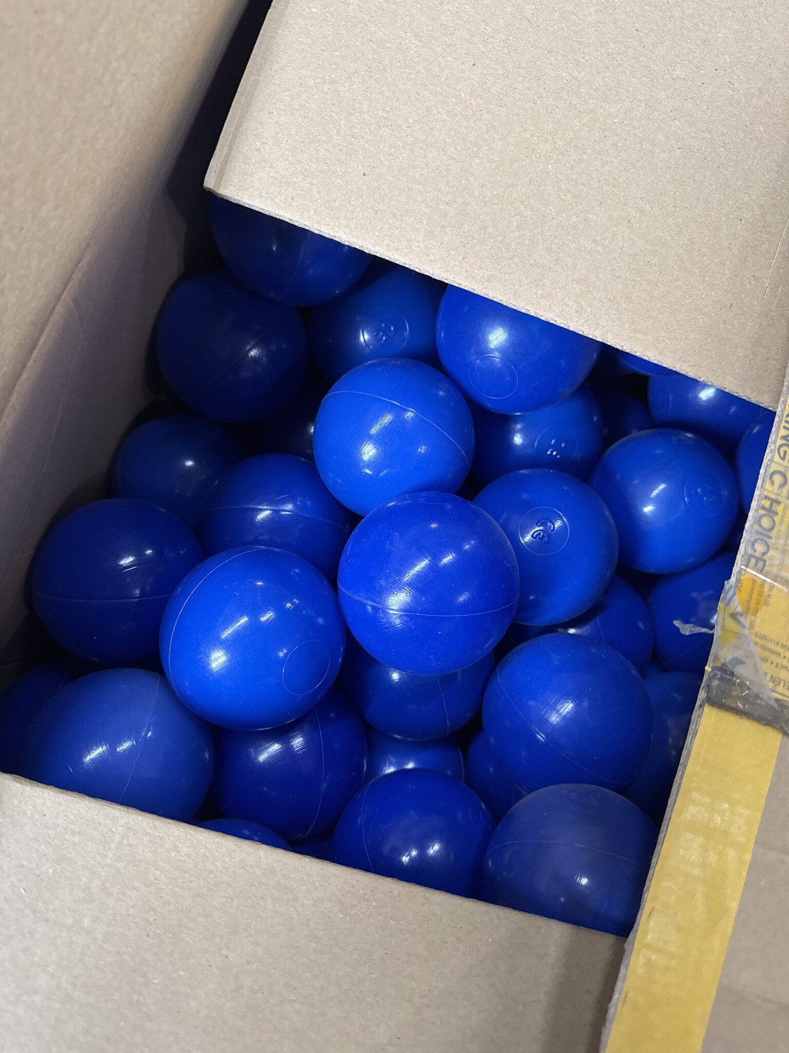Ballenbakballen Blauw (70mm) 500 stuks - 40% Korting!