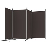 Kamerscherm 4 Panelen Bruin 346x180cm - 55% Korting!
