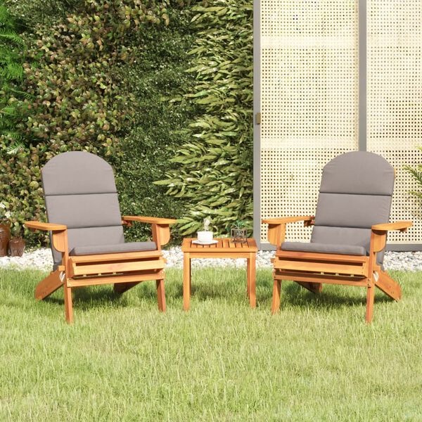 VidaXL Adirondack Tuinstoel Acaciahout + Kussens -76%